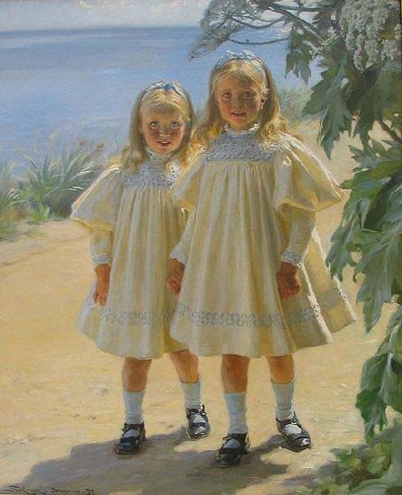 Peder Severin Kroyer The Benzon daughters